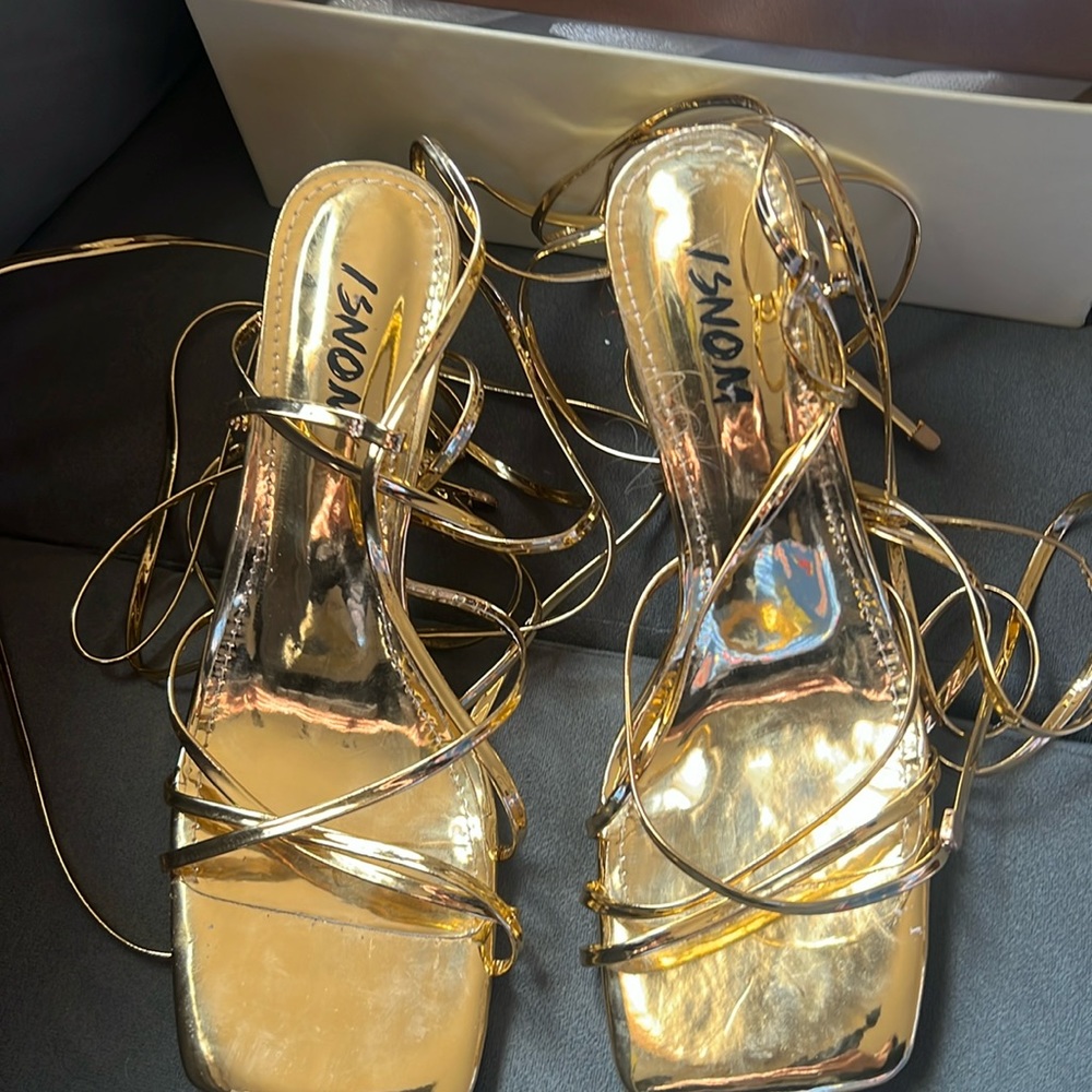 Gold heels